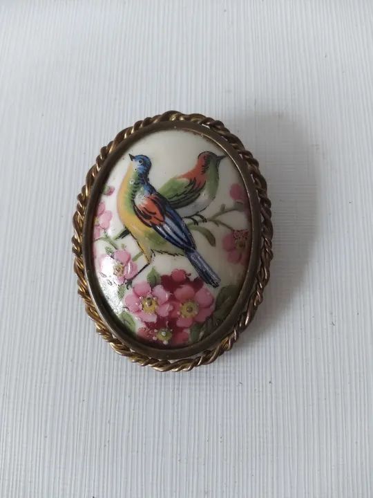 Broche antigo Limoges França  - Foto 2