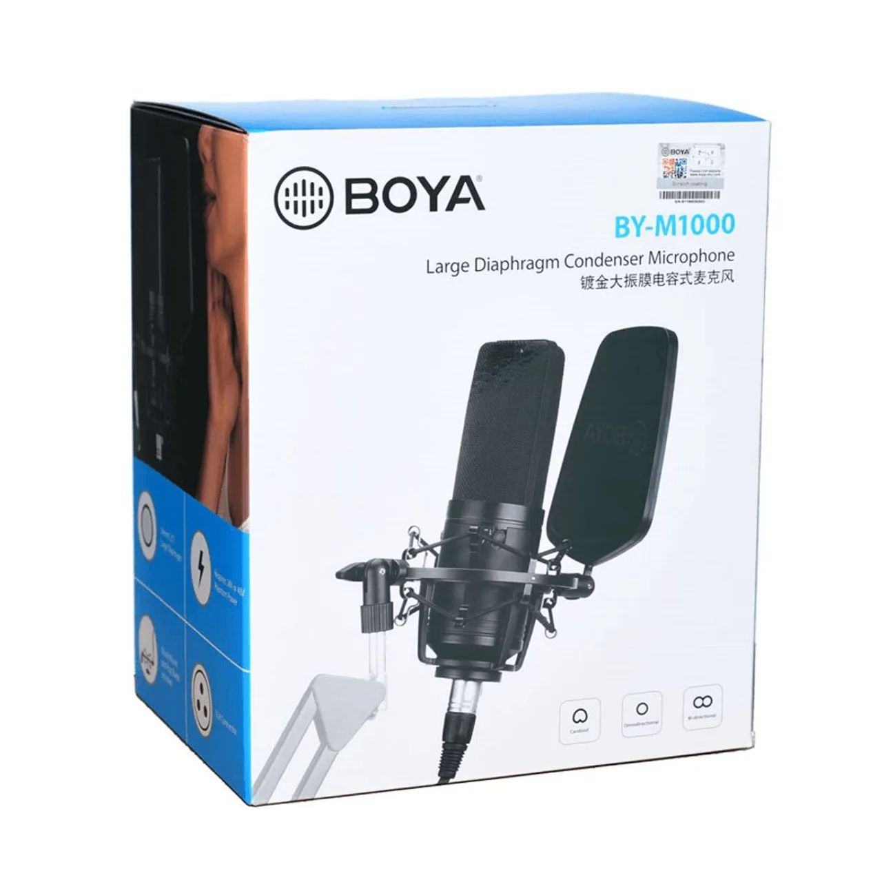 Microfone Condensador Boya BY-M1000 - Novo