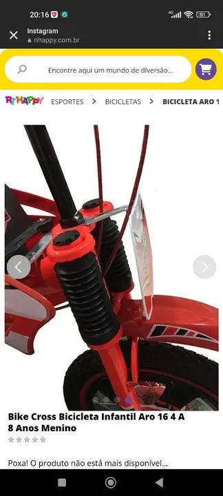 Bicicleta Infantil Aro 16 4 A 8 Anos Menino - Foto 3