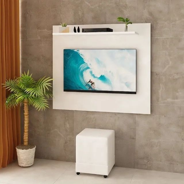 Painel Para Tv Suspenso De Até 32 Polegadas 90x80cm MV Decor - Foto 2