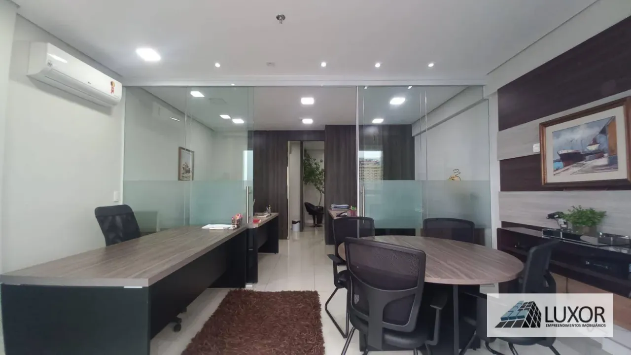 Sala comercial no Helbor Gonzaga varanda e vaga