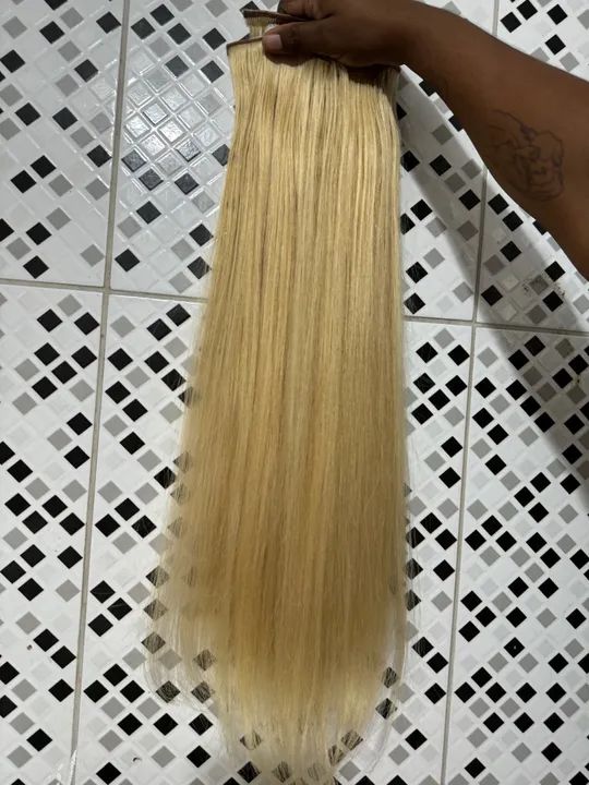 Mega Hair loiro brasileiro- 170 Gramas Invisible hair - Foto 4