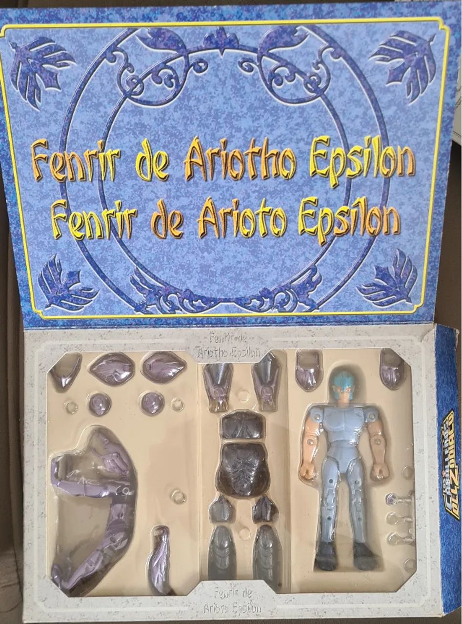 boneco cavaleiros zodíaco bandai linha clássica fenrir de alioth