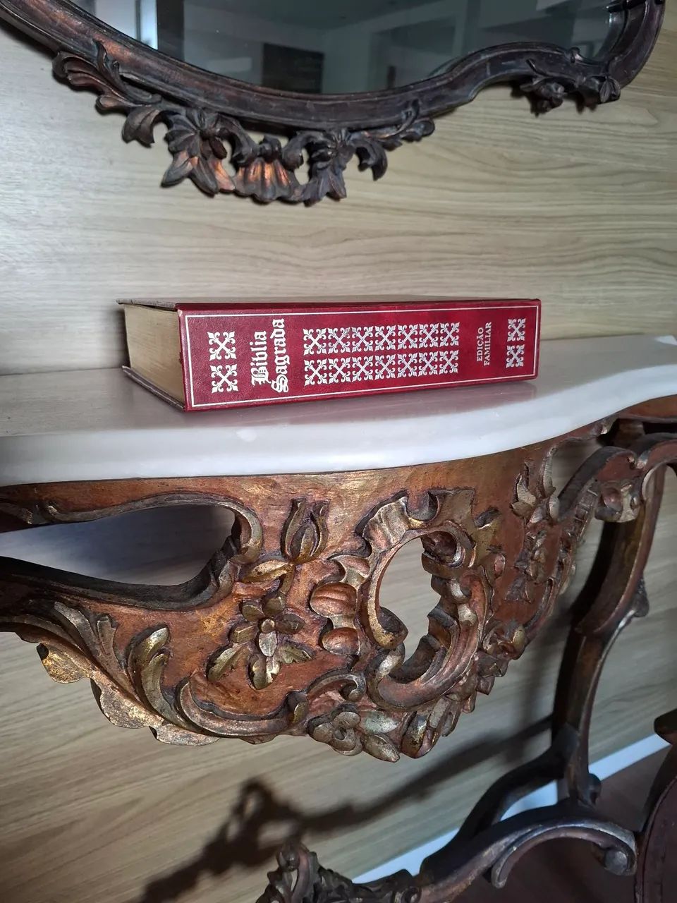 Aparador e espelho Luis XV original - Foto 3