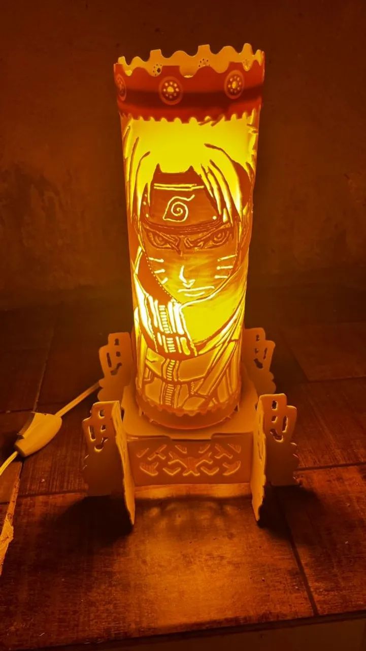 Luminária de Mesa Naruto - Decoração Criativa