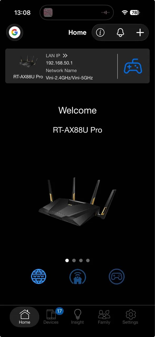 Roteador Asus RT-AX88U PRO Dual Band WiFi 6E