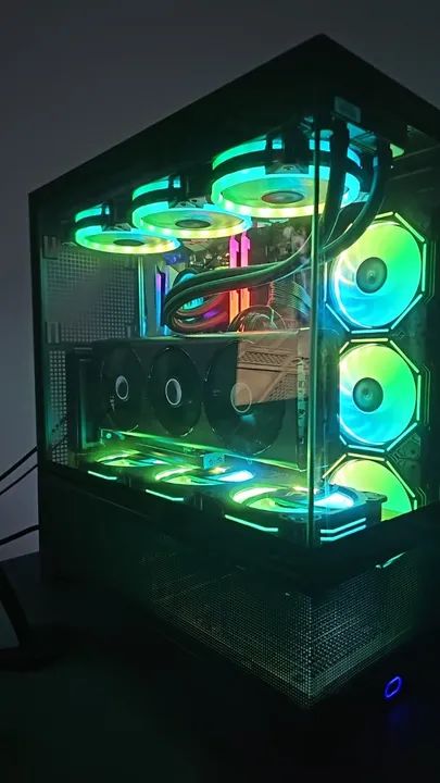 PC Gamer completo, com monitor curvo 32", mesa e acessórios! - Foto 3