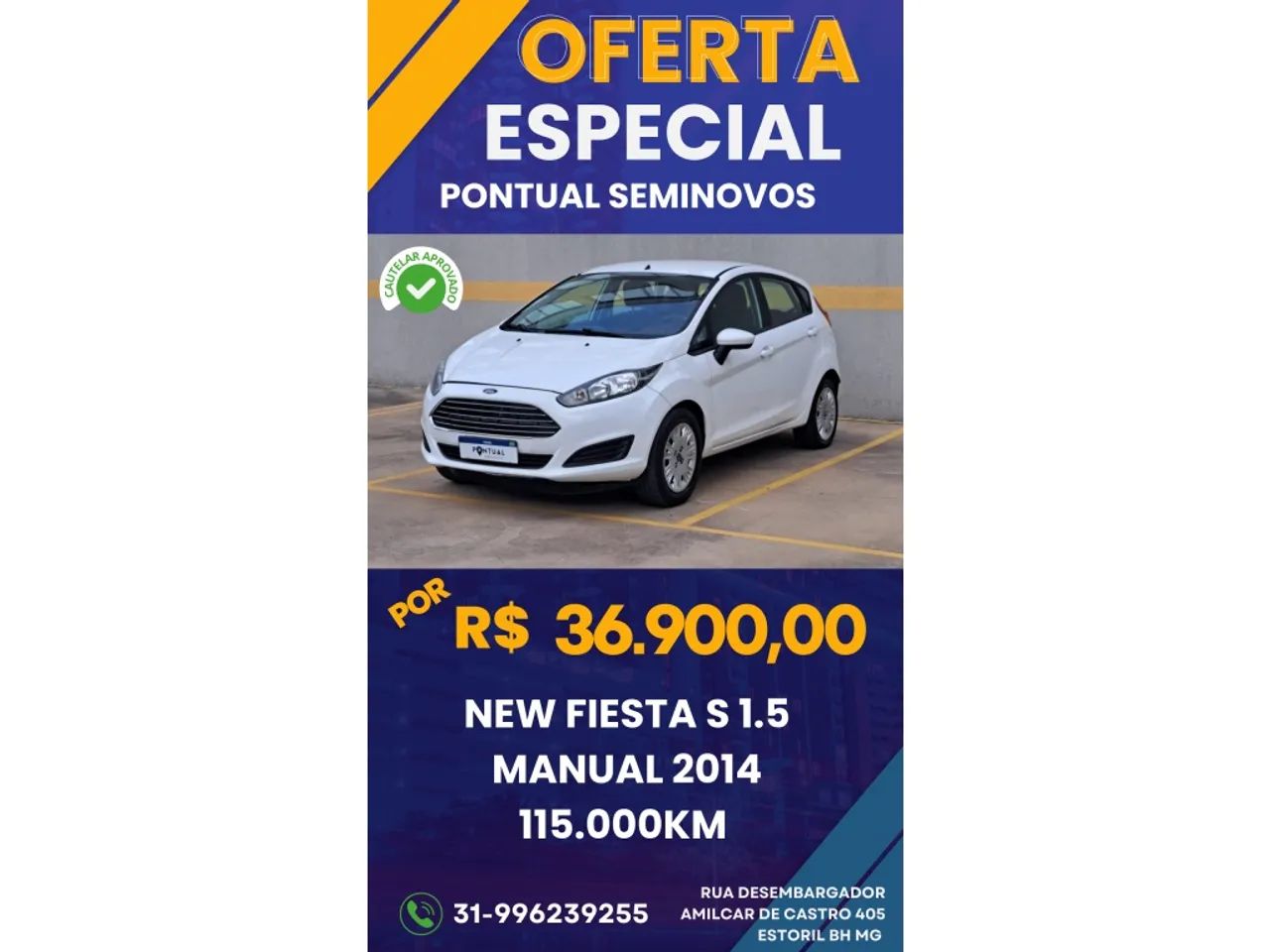 Ford Fiesta 2014 1.5 s hatch 16v flex 4p manual