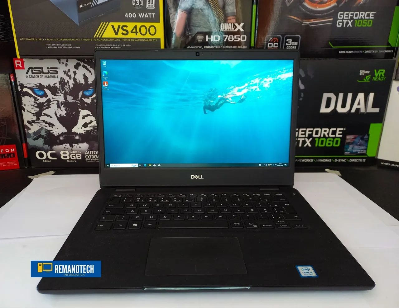 Lote de Notebook Dell Latitude 3400 i5 de 8th geração + 8gb de ram + ssd 256gb - Barato!