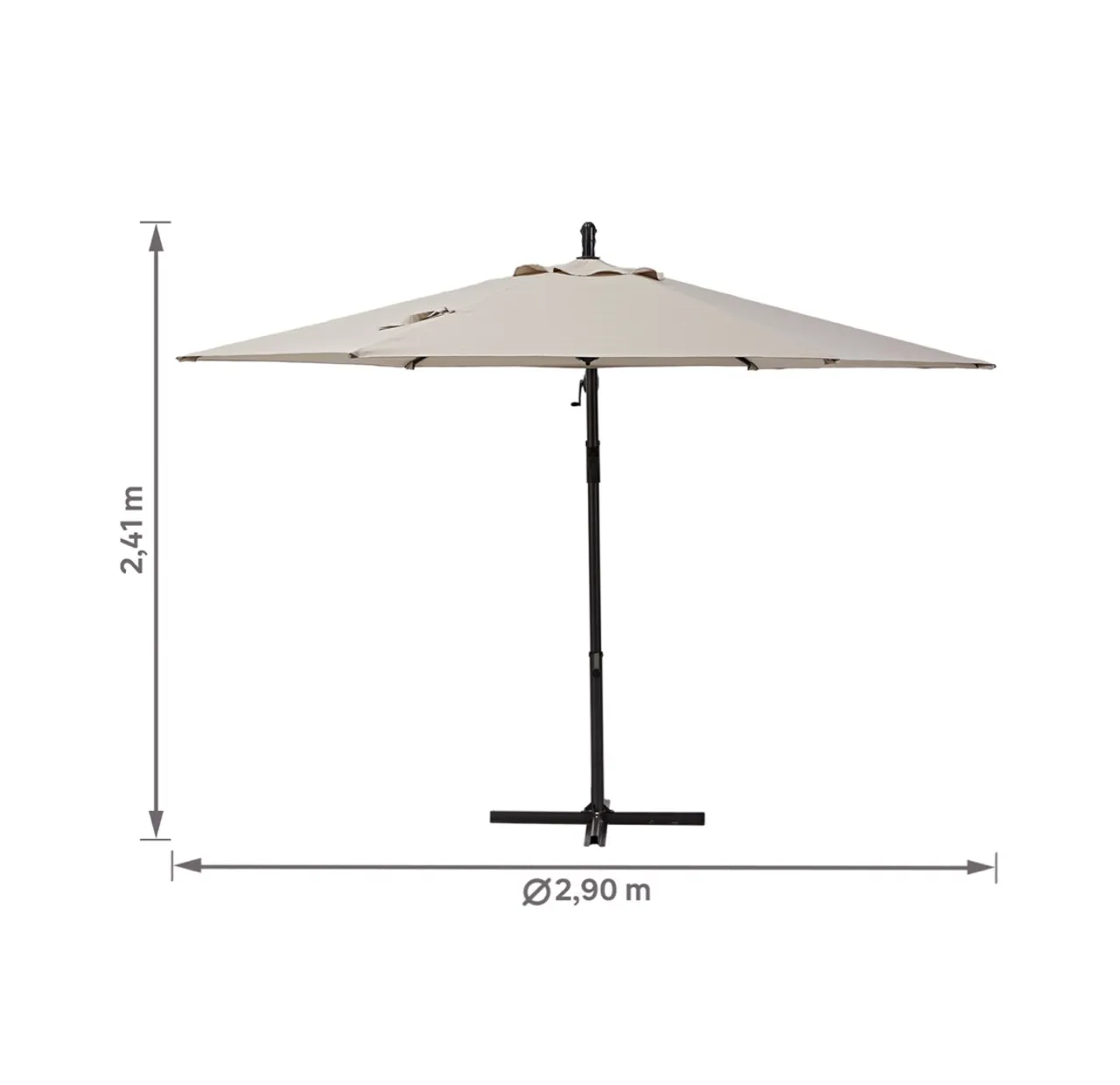 Ombrelone para jardim ou área de lazer - 2,90m
