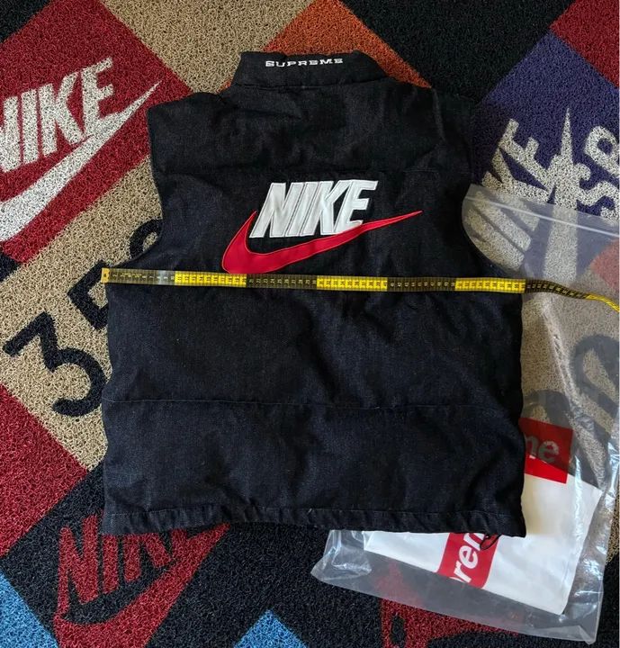 Supreme x Nike Colete Jeans Indigo preto - Foto 4