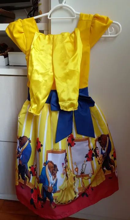 Vestido Infantil Bela e a Fera. - Foto 4