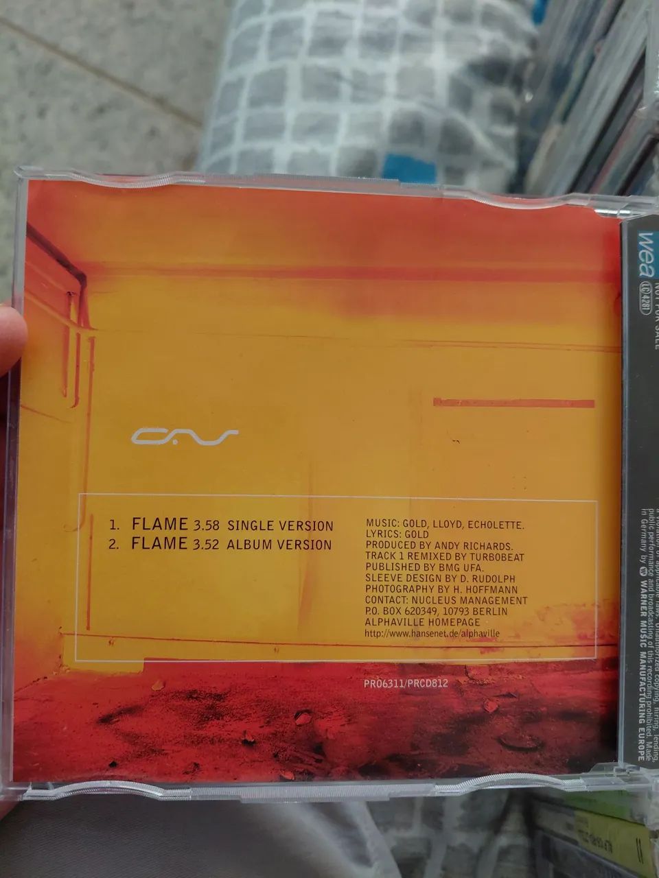 Alphaville - Flame CD single(promocional) - Foto 2