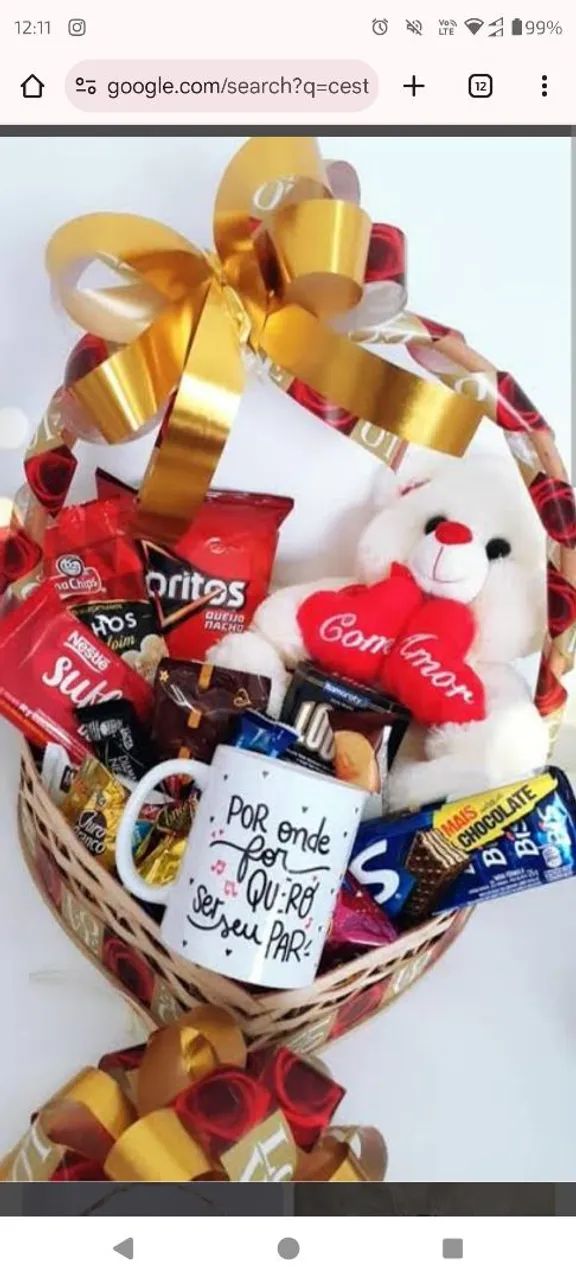 Cestas de Presentes : Chocolates , Canecas decoradas - Foto 3