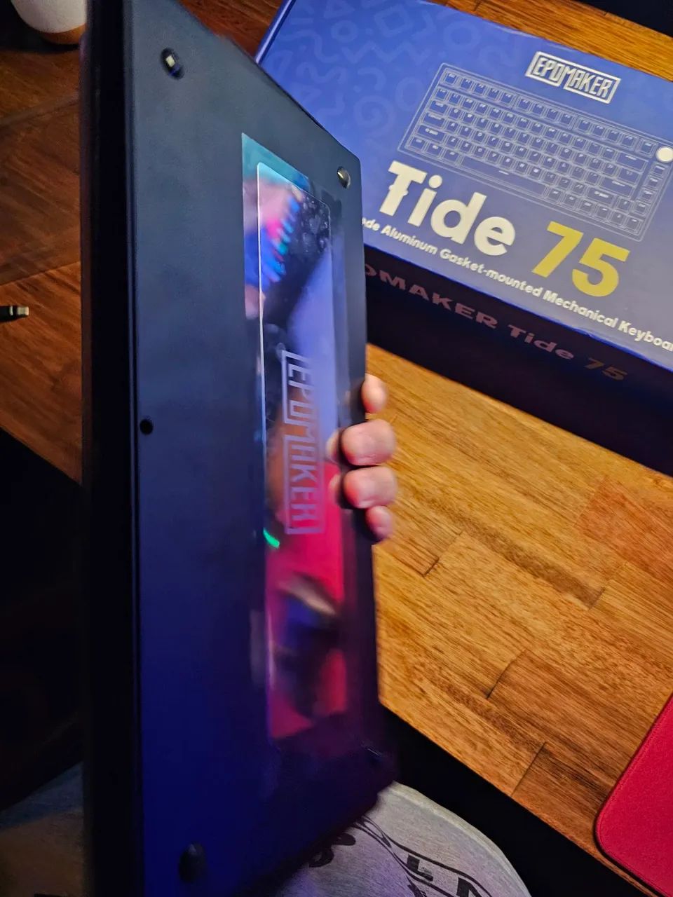 Teclado de aluminio Mecânico 75% EPOMAKER Tide 75 - Novo - Foto 3
