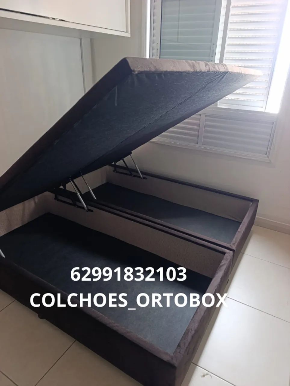 Box Baú Queen Size com 4 pistões blindado e reforçado - Foto 2