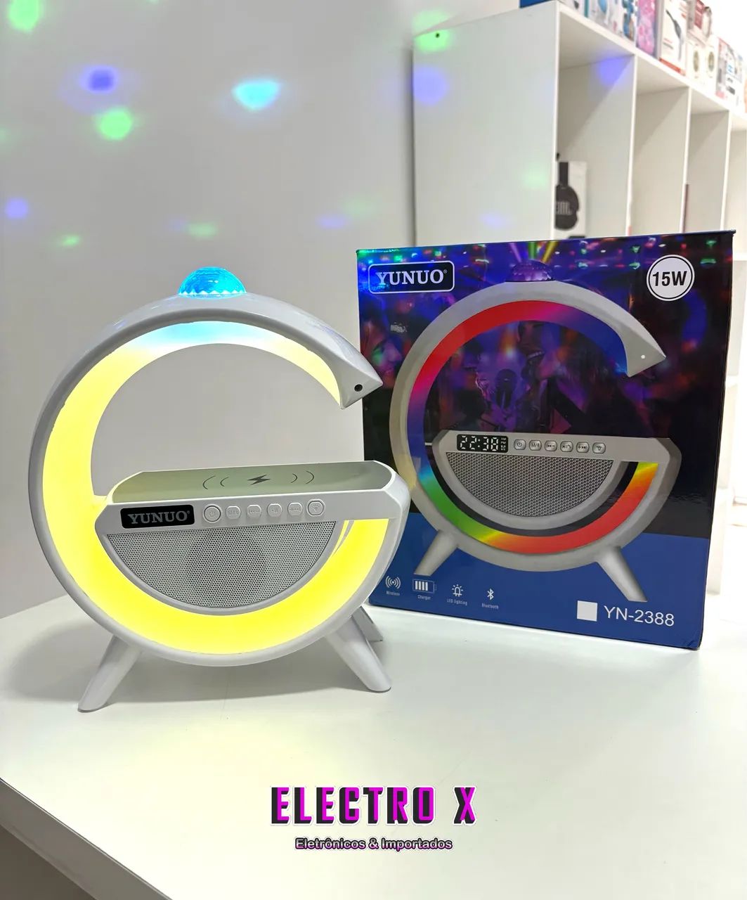 CAIXA DE SOM LUMINÁRIA G MULTIFUNCIONAL