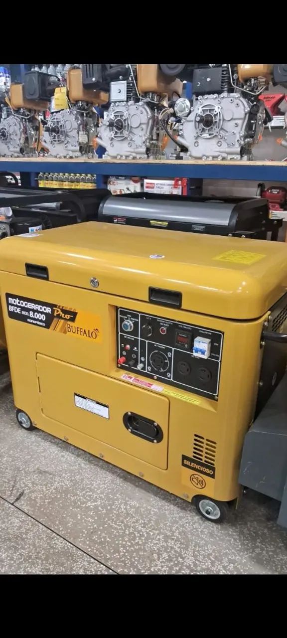 GERADOR A DIESEL 8KVA MON 127/220V  BFDE8000 BUFFALO - Foto 2