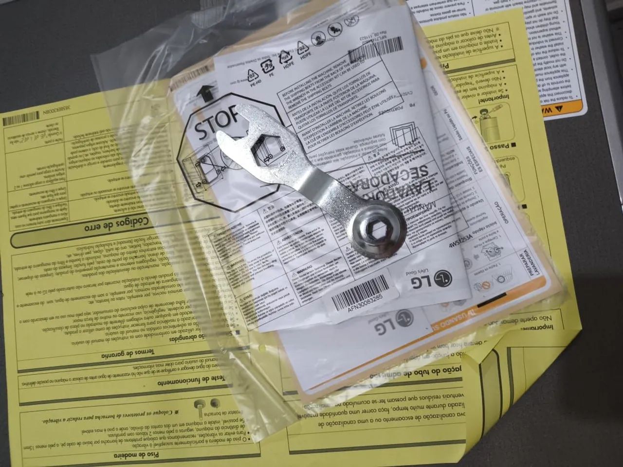 Máquina de Lavar LG ThinQ 12/7kg - NUNCA USADA  - Foto 6