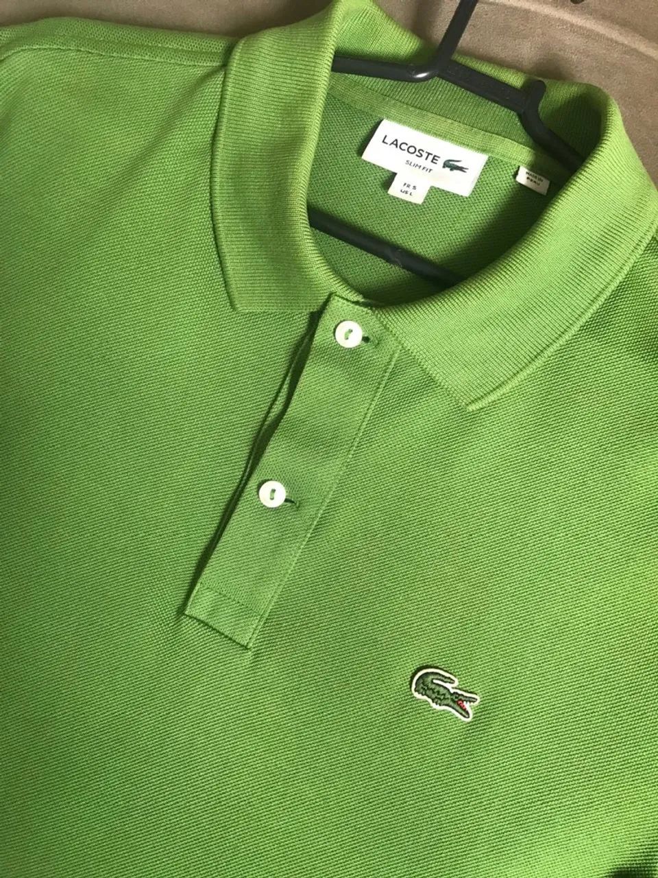 Polo Lacoste Slim Fit Verde