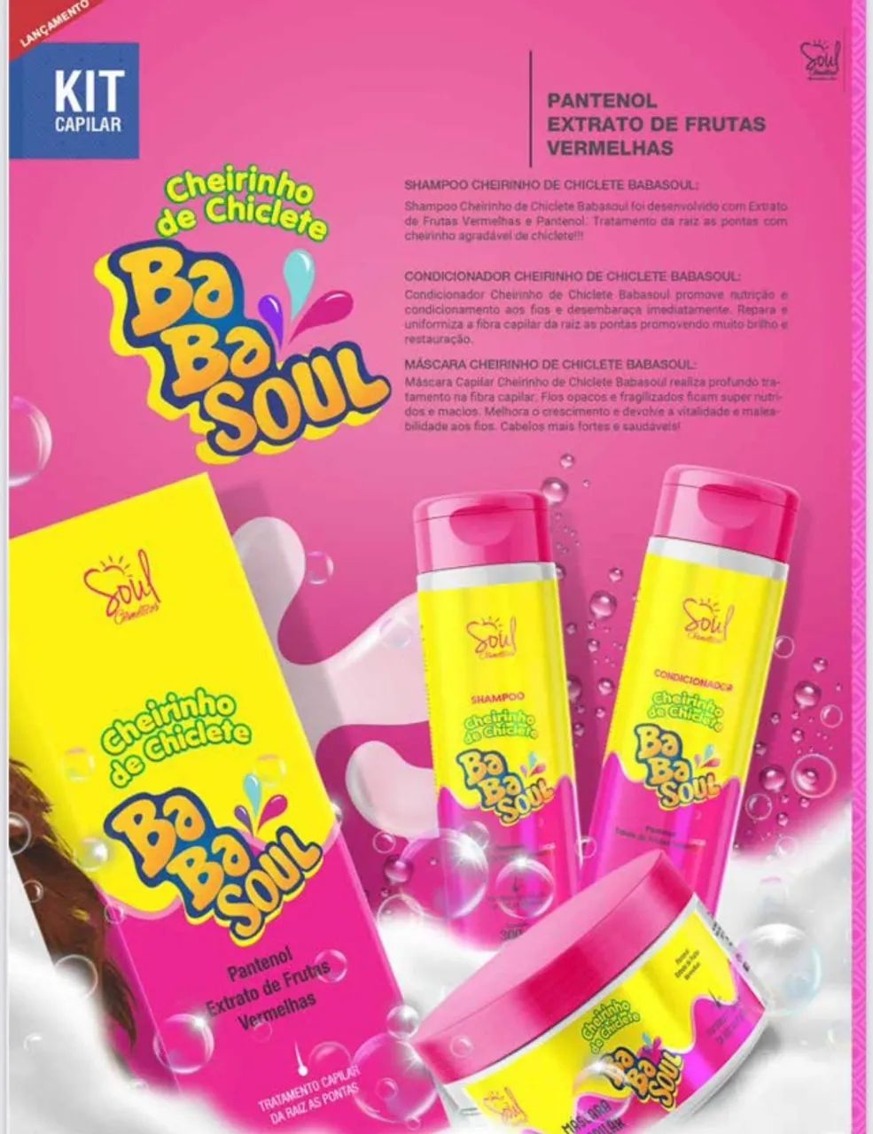 Oportunidade! Compre no Atacado kit Babasoul shampoo, condicionador, máscara de hidratação - Foto 2