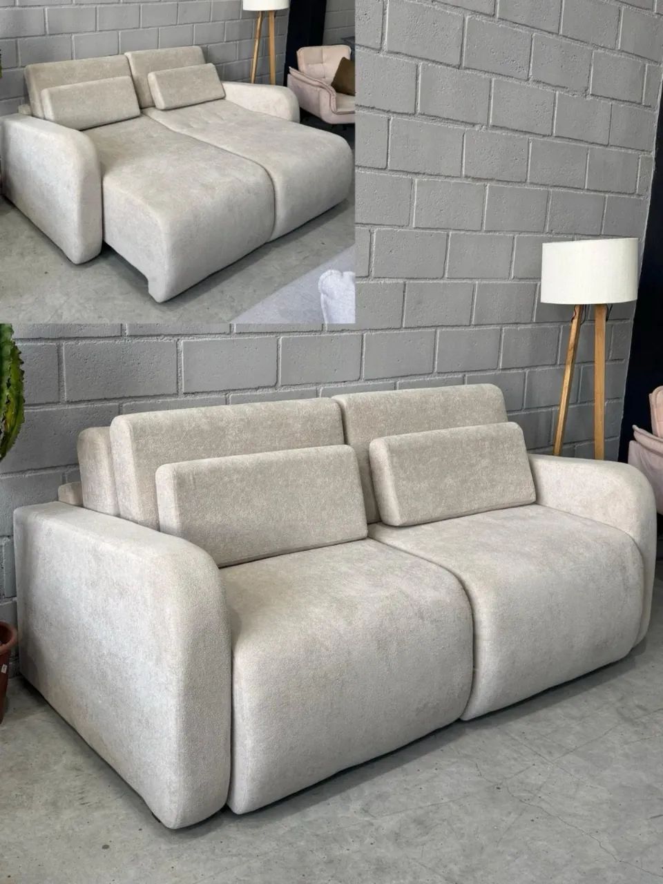 Sofá sem caixa alto padrão Egeo 1,90 mts  