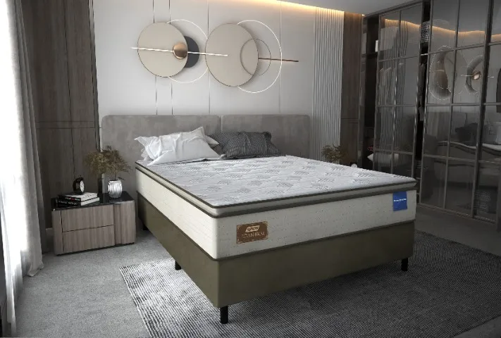 Bela Cama Box CASAL Padrão Titan Firme Gazin - Entrega grátis p/ Fortaleza