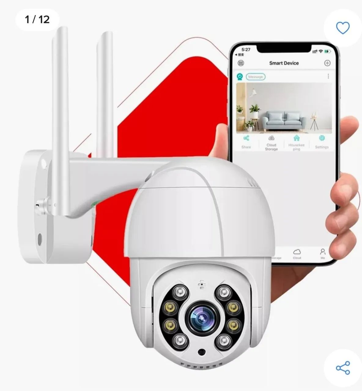 Câmera de Segurança Wi-Fi HD - Instalação Profissional com a PORTOSEG<br>