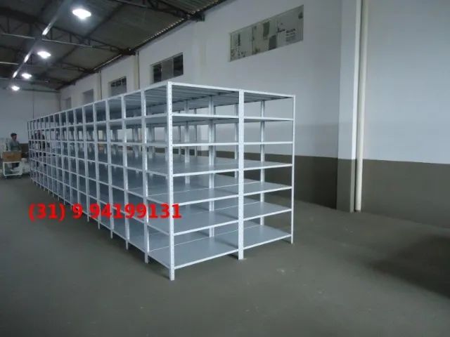 Estante Prateleira para Comércio e Lar Funda 40cm com Reforço Ômega - Entrega Grátis! Nova