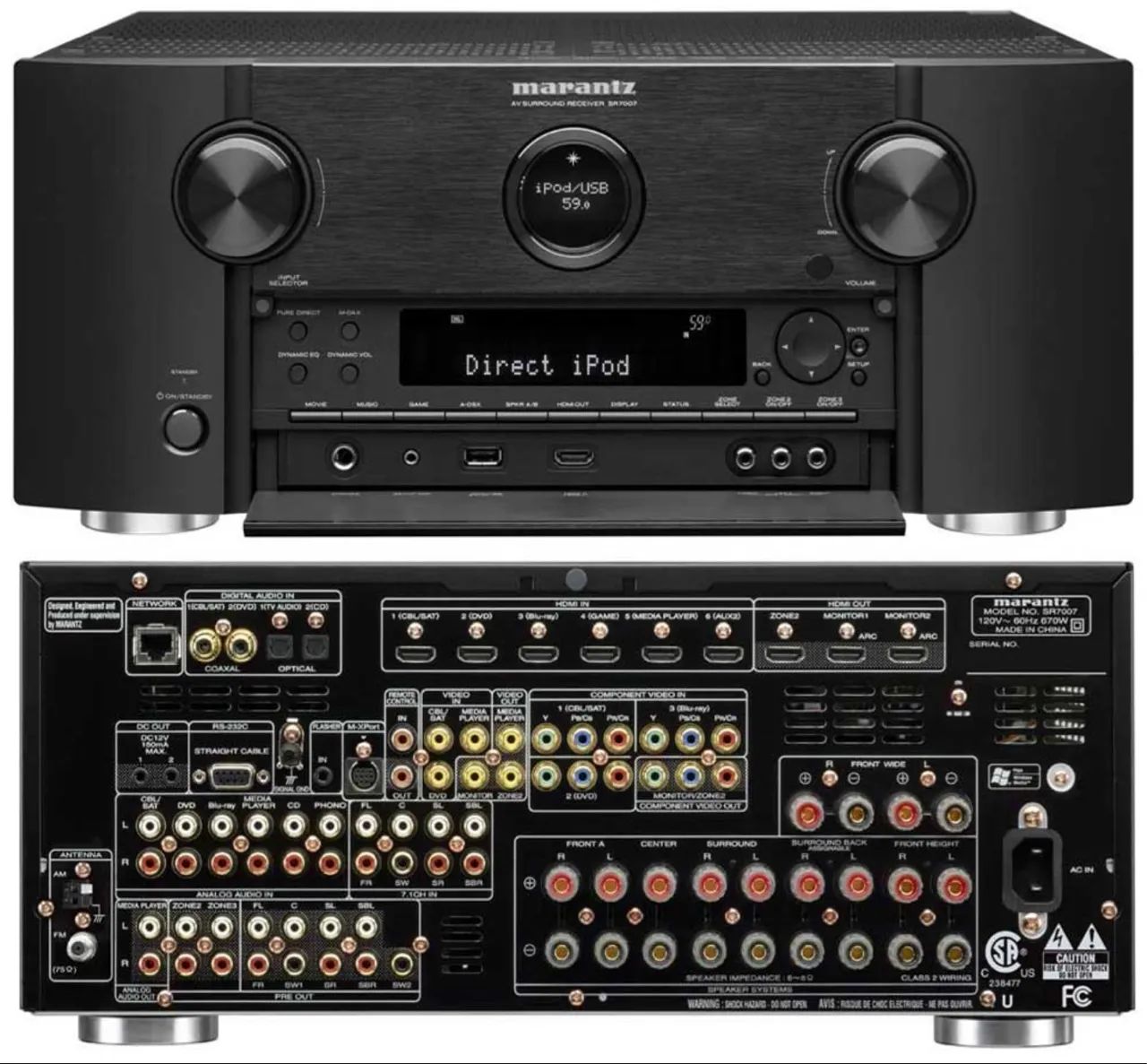 Receiver Marantz SR7007 - Som de Alta Fidelidade para Ouvidos Exigentes!