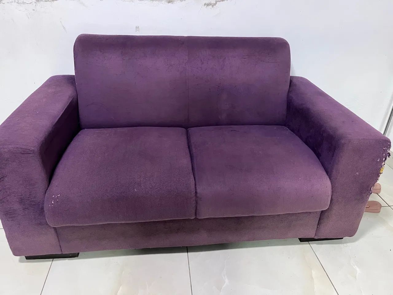 Sofá 2 lugares roxo - Foto 3