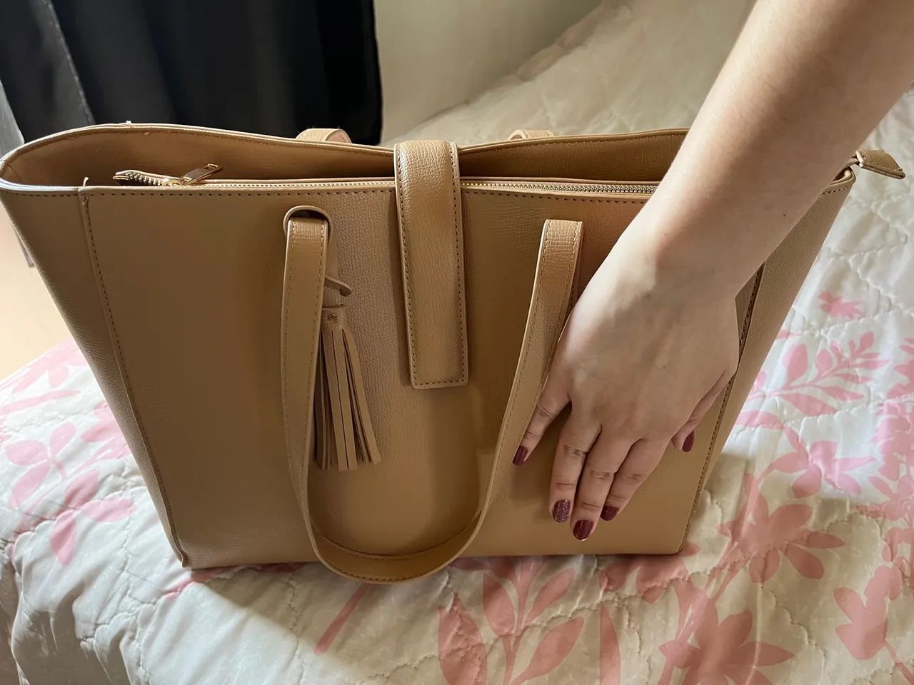 Bolsa de Ombro Bege marca da Renner - Foto 3