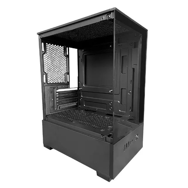 Gabinete Gamer Duex DXJ250-2 BK Black *Sem Fan* - Micro-ATX, Mini-ITX - WZetta