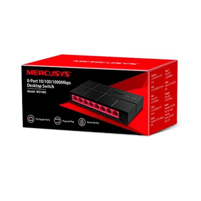 Switch de 8 Portas 10/100/1000mbps - Mercusys Ms108g *ENTREGA GRÁTIS* - Foto 4