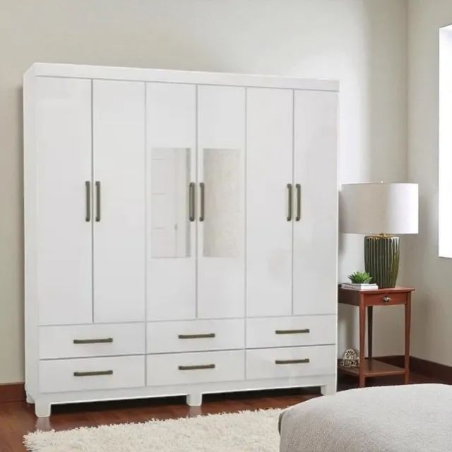 Guarda roupa com espelho dallas ideal para seu quarto