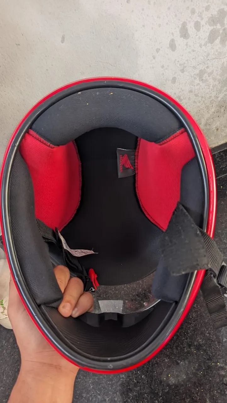 Capacete Honda Vermelho NOVO