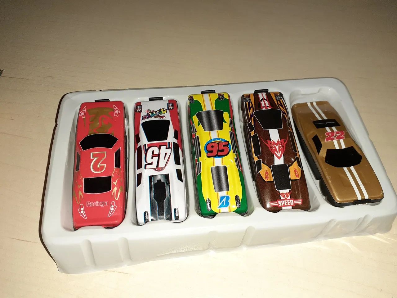 Carrinhos de corrida metal Power - 5 peças - Foto 2