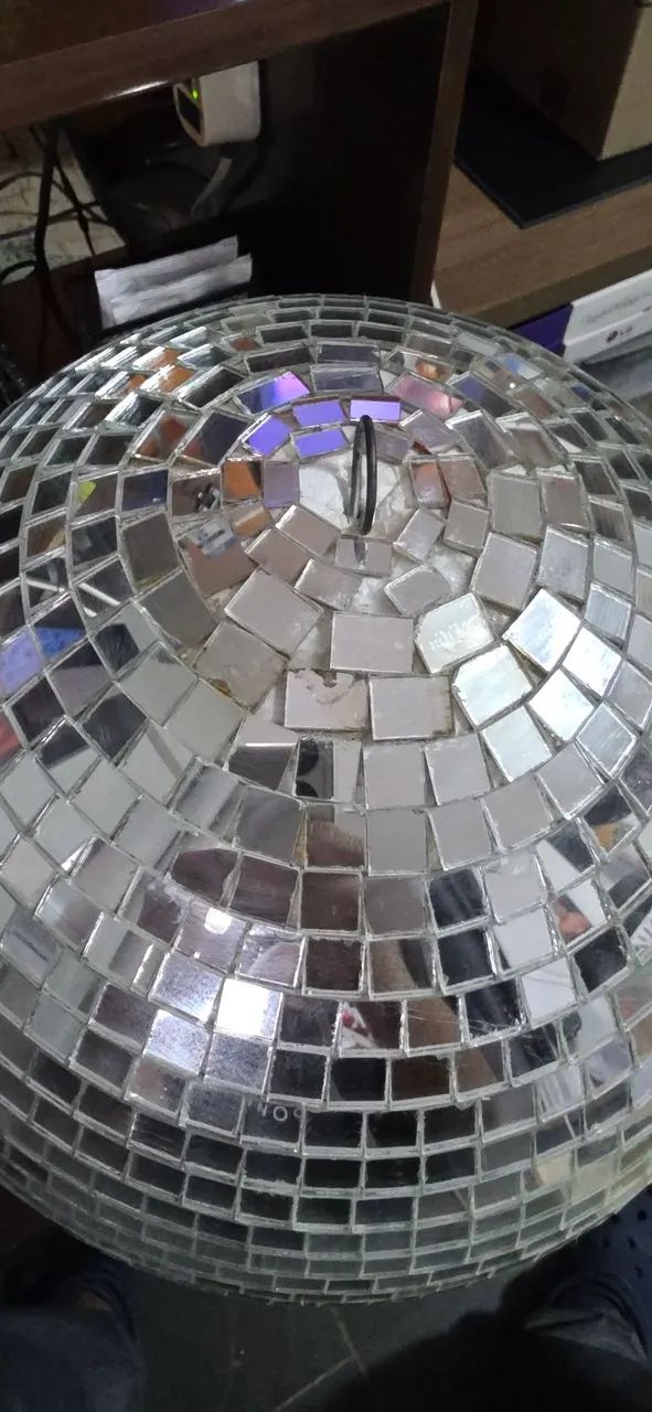 Globo Espelhado Iluminação Para Dj Festa Eventos  - Foto 4