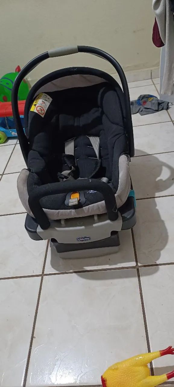Kit Cadeira Bebê Chicco com Base e carrinho de bebe chicco  - Foto 3