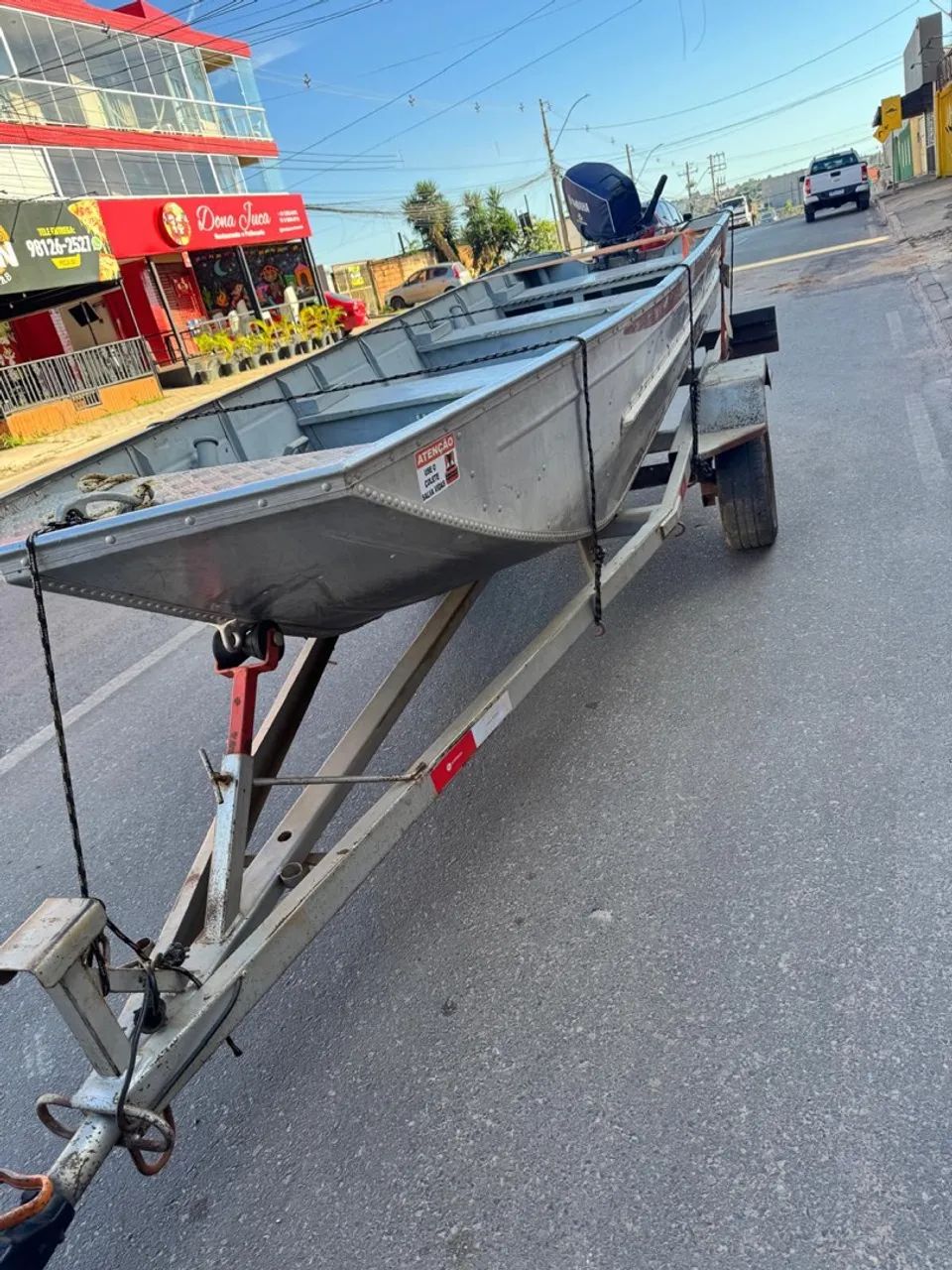 Barco de alumínio com MOTOR ZERO