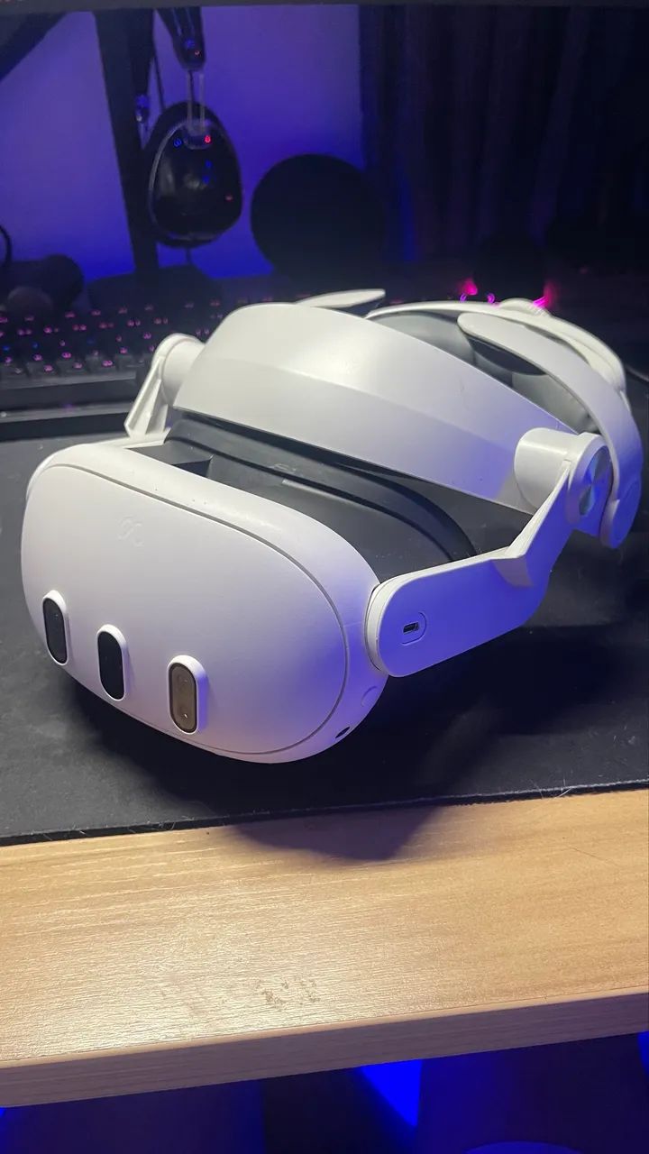 Meta Quest 3 com Caixa + Headstrap Premium | Estado de Novo  - Foto 2