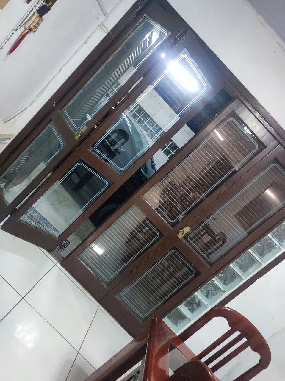 Portas de madeira com vidros - Ótimo estado