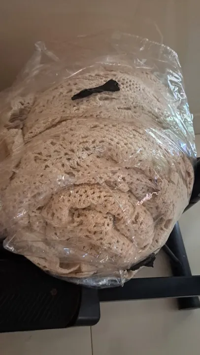 Colcha de crochê 