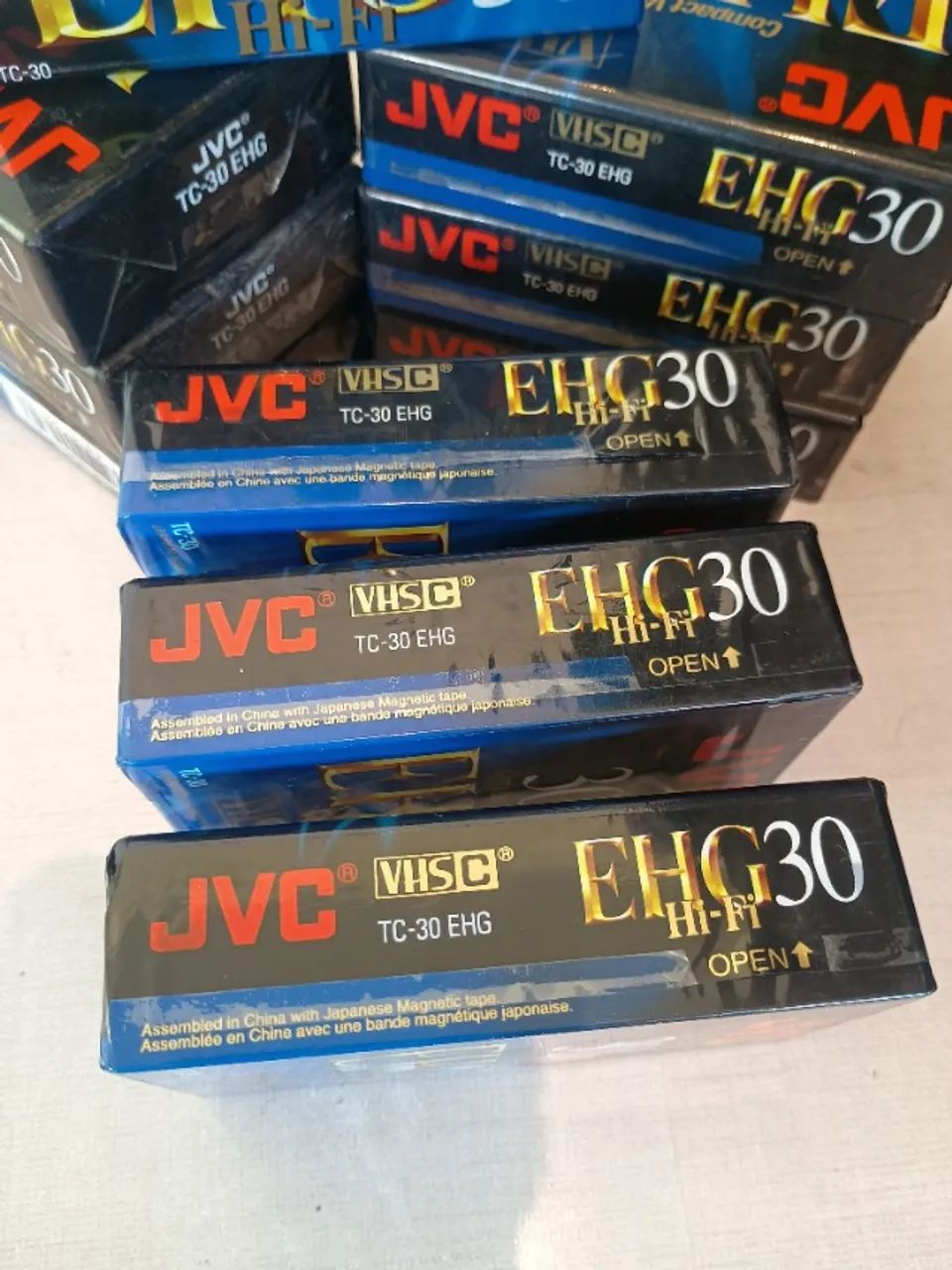 FITA VHS  JVC ehc-30   COMPACT TC-30 EHG HI-FI  PARA FILMADORA LACRADA 3 UNIDADES  - Foto 3