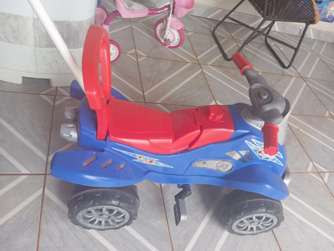 Moto Infantil - Azul e Vermelha