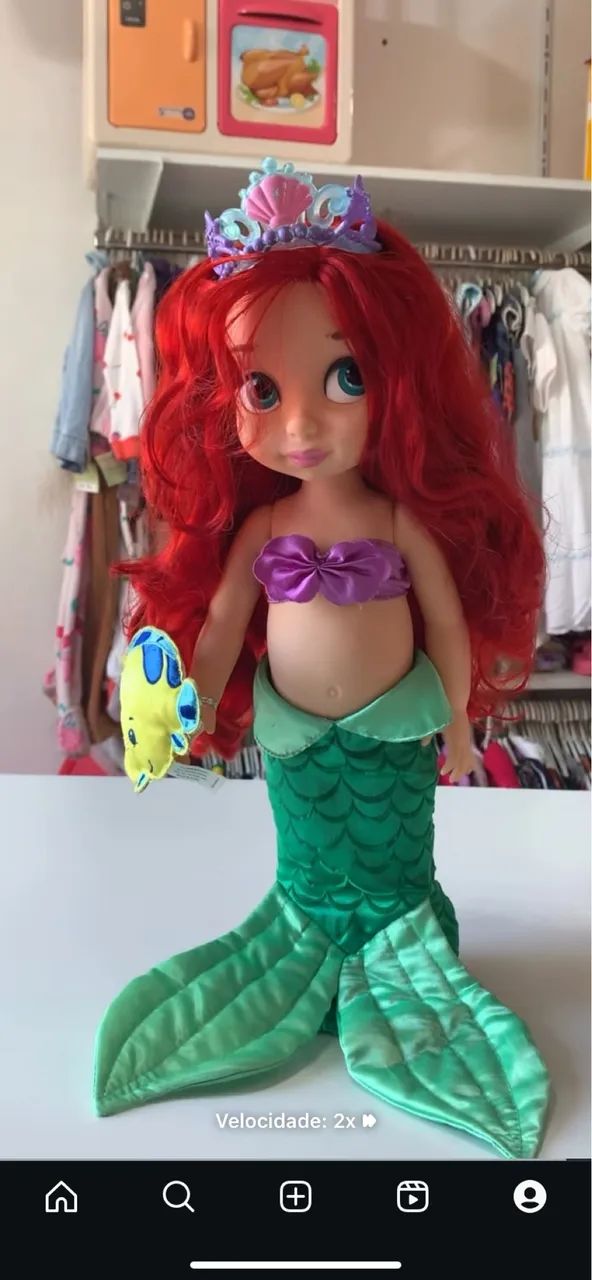 Boneca Ariel Disney Animator Collection