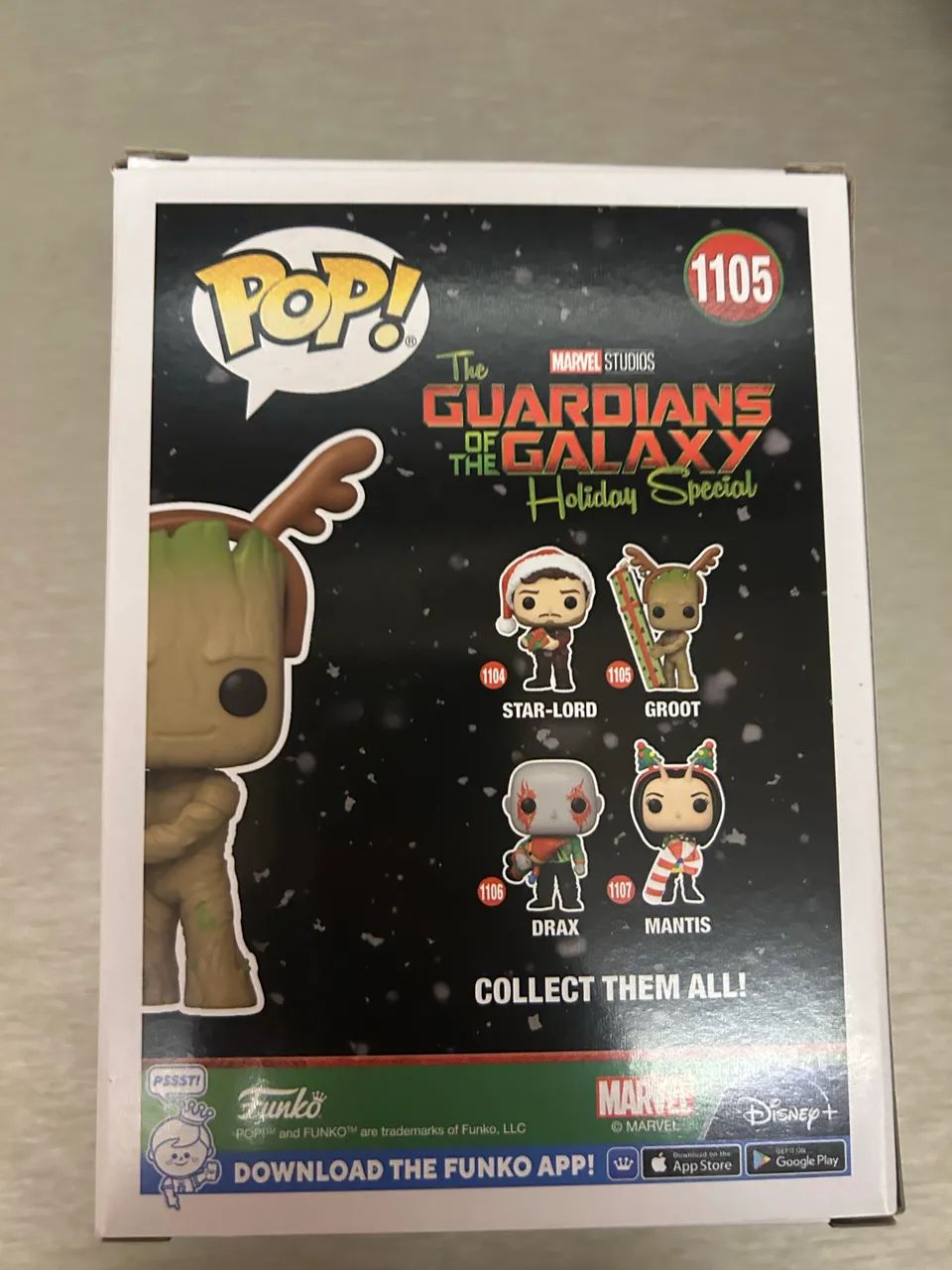 Funko Pop Groot Natal Holiday- #1105 Marvel  - Foto 3