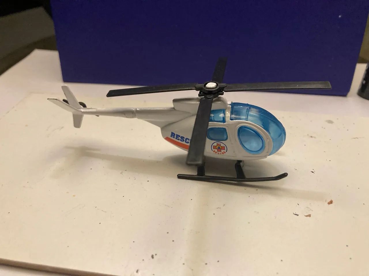 Brinquedo de Resgate -Wenco.1980 - Helicóptero e Ambulância . - Foto 4