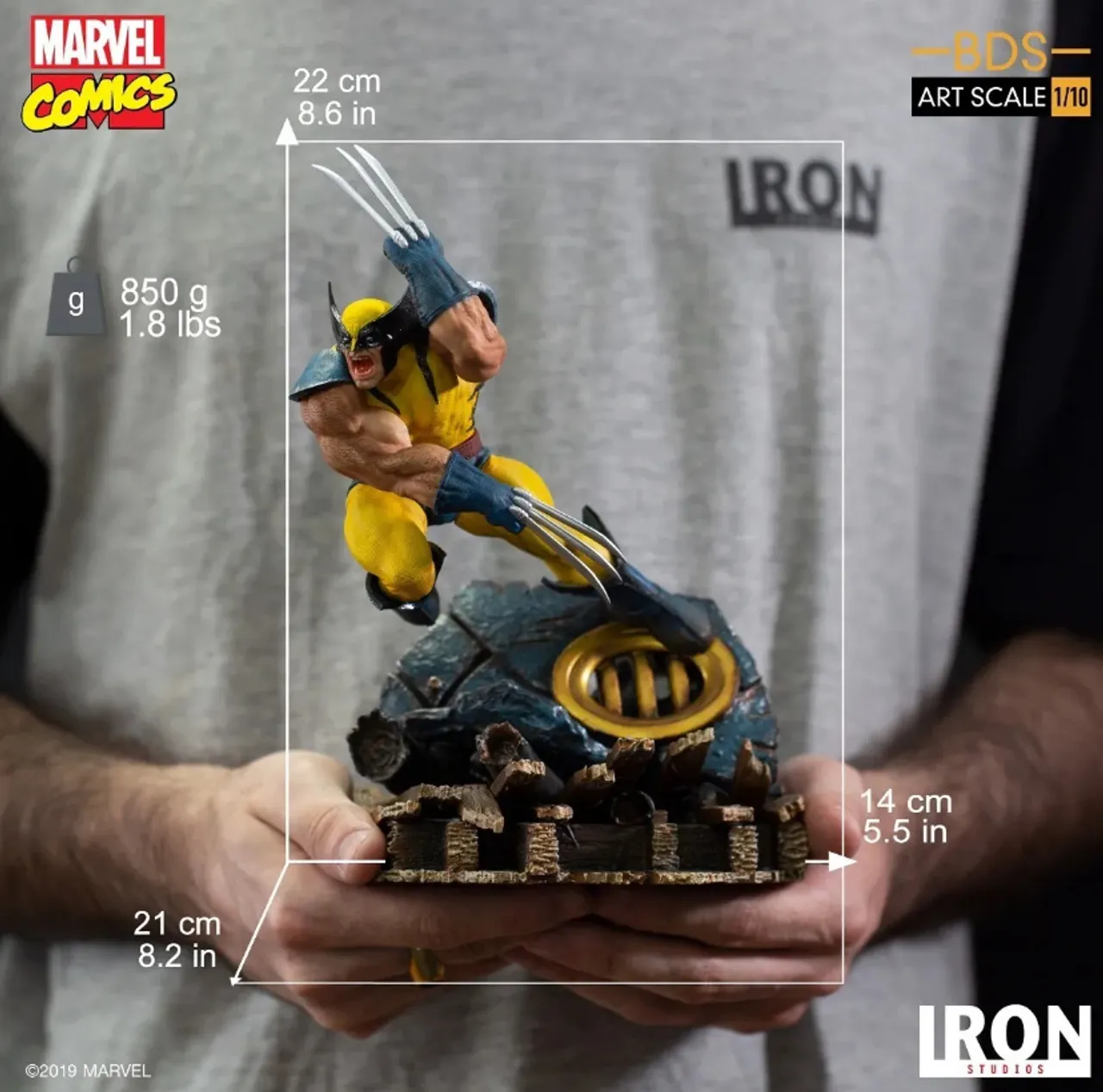 Estátua Wolverine - Iron Studios escala 1/10