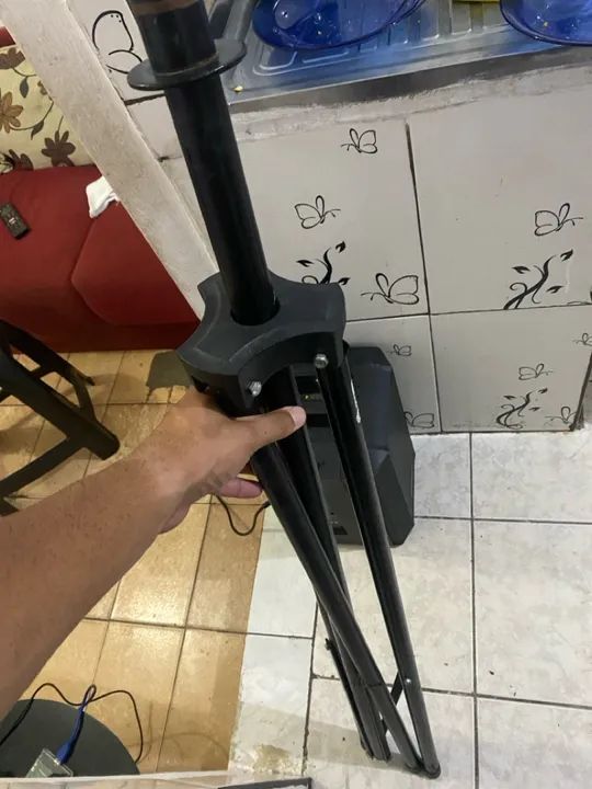 Caixa,  Microfone e tripe ecopower s319 - Foto 4